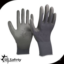 SRSAFETY 15 gauge PU coated gloves safety working gloves
